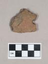 Ceramic, earthenware body sherd, undecorated, perforated, shell-tempered