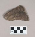 Ceramic, earthenware body sherd, incised with possible Ramie design, shell-tempered