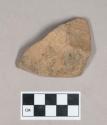 Ceramic, earthenware body sherd, incised, with possible handle attachment, grit-tempered