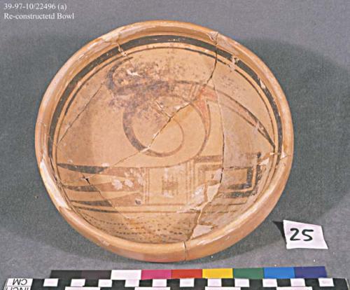 Sikyatki polychrome pottery bowl