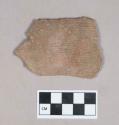 Ceramic, earthenware body sherd, cord-impressed, shell-tempered