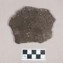 Ceramic, earthenware body sherd, impressed, shell-tempered, with organic residue on interior surface