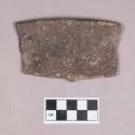 Ceramic, earthenware rim sherd, undecorated, shell-tempered