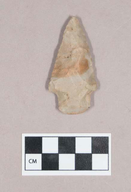 Chipped stone, projectile point, stemmed