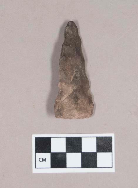 Chipped stone, projectile point, triangular