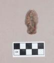 Chipped stone, projectile point, stemmed