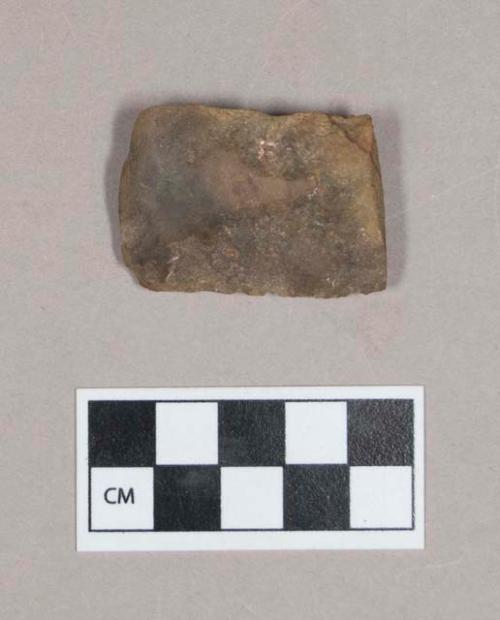 Ground stone, chipped and ground stone adze fragment