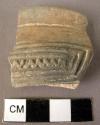 Rim sherd-geometric incised design