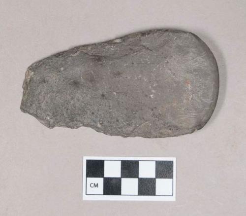 Ground stone, chipped and ground stone adze fragment