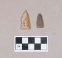 Chipped stone, projectile points, triangular