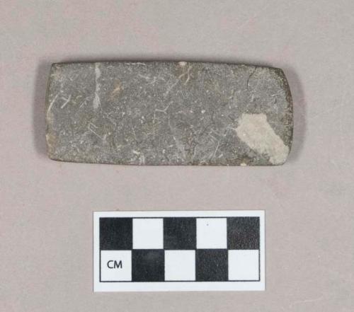 Ground stone, rectangular stone object