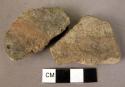 3 potsherds - course ware (Wace & Thompson, 1912, Types B1, #3, or A1)