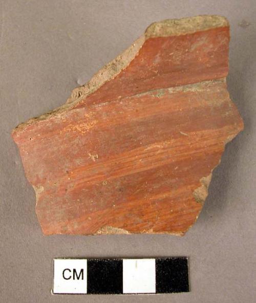 2 potsherds - red brown on buff, Tsangli style (Wace & Thompson, 1912, Type A3#)