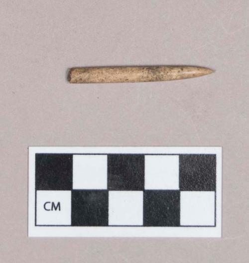 Worked animal bone perforator fragment