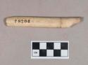 Cut and worked animal bone fragment, incised, likely tube fragment