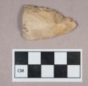 Chipped stone biface fragment