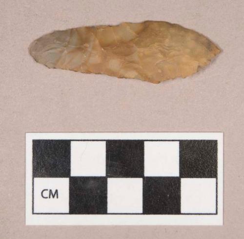 Chipped stone, projectile point, stemmed