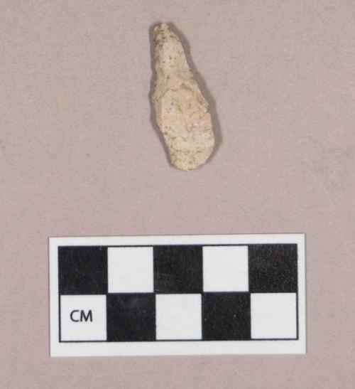 Chipped stone, drill, fragmented tip