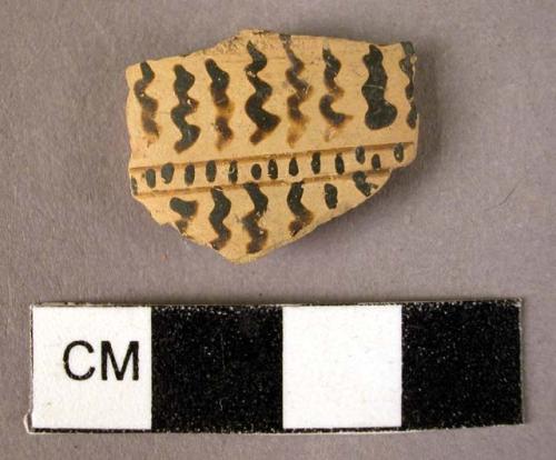 Potsherd - vertical wiggles - Geometric ware