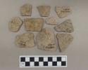 Archaeological ceramic body and rim sherds