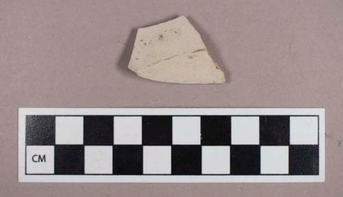 Ceramic, earthenware, white salt-glazed stoneware body sherd