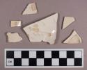 Ceramic, refined earthenware, plain creamware body sherds