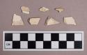 Ceramic, refined earthenware, plain creamware body sherds