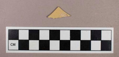 Ceramic, refined earthenware, yellowware body sherd