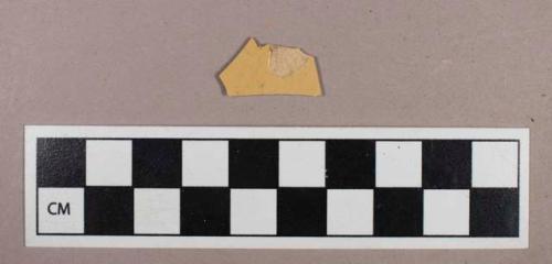 Ceramic, refined earthenware, yellowware body sherd