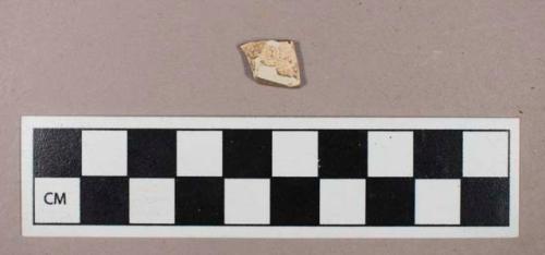 Ceramic, refined earthenware, plain whiteware body sherd