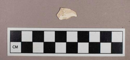 Ceramic, refined earthenware, plain creamware body sherd