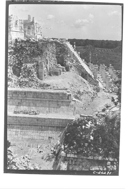 Excavation of buried temple at the Temple of Warriors