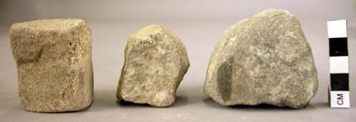 3 pieces of sandstone polishing stone