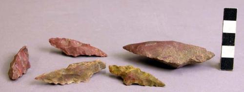 42 stone arrowheads