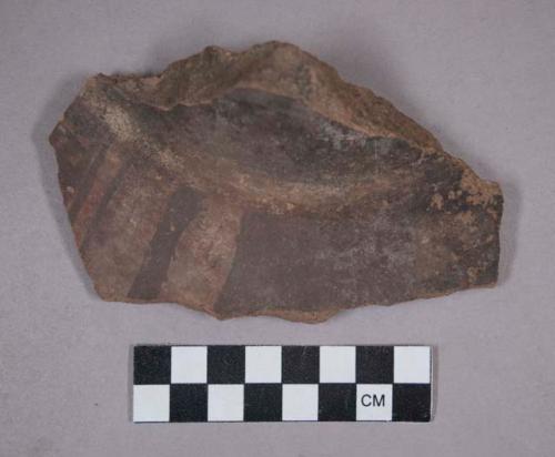 Ceramic body sherd with polychrome designs