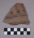 Ceramic body sherd with polychrome designs