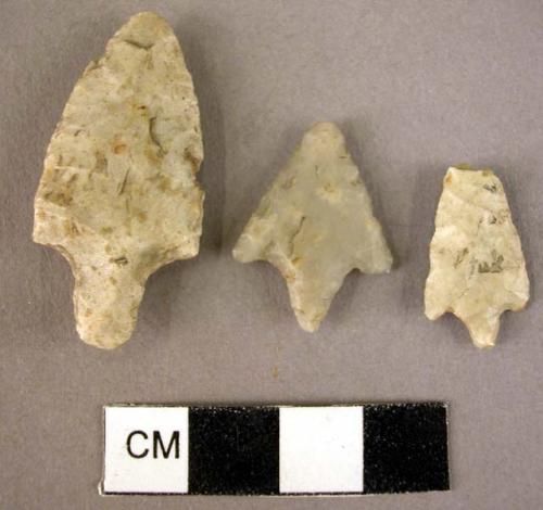 Flint arrowheads