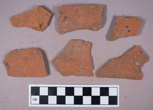 Ceramic, architectural, brick roof tile, fragments