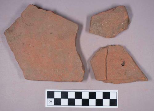 Ceramic, architectural, brick roof tile, fragments