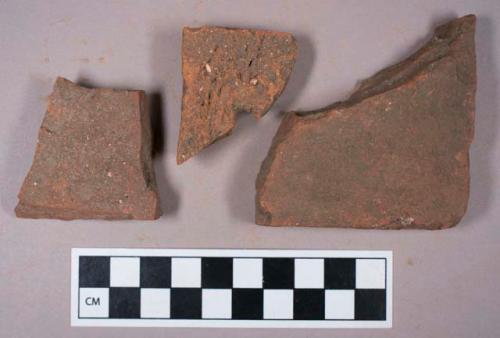 Ceramic, architectural, brick roof tile, fragments