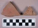 Ceramic, architectural, brick roof tile, fragments