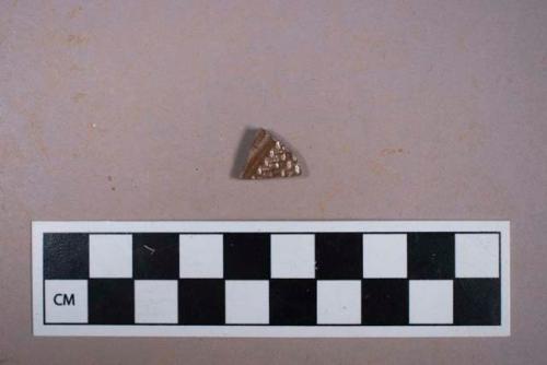 Ceramic, stoneware, Nottingham-type, rouletting decoration, body sherd