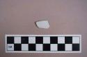 Ceramic, porcelain, hard paste, blue handpainted decoration, rim sherd