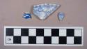 Ceramic, pearlware, blue transfer print, body and rim sherds