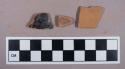 Ceramic, redware, var. lead glazes (black, brown, green), body sherds