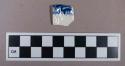 Ceramic, pearlware, blue shell edge decoration, rim sherd