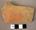 Pottery rim tab sherd - red ware (Wace & Thompson, 1912, Types B1, #3, or A1)