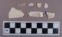 Ceramic, creamware, one molded, body sherds