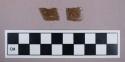 Ceramic, redware, brown lead glaze, body sherds