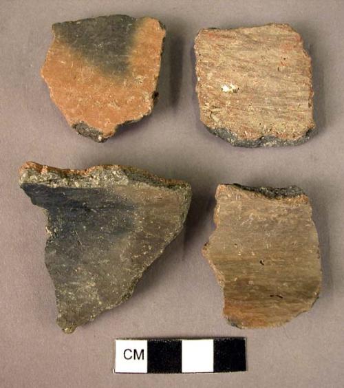 2 rim potsherds; 1 shoulder sherd; 2 potsherds